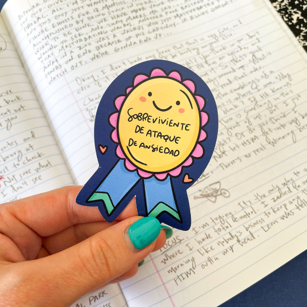 Producto - Sticker die cut Vinilo Medalla sobreviviente