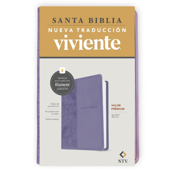 Producto - Biblia Nueva Traducción Viviente - Simil Piel Púrpura