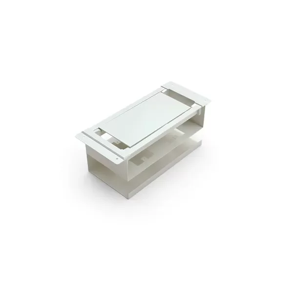 Producto - Pasacable Rectangular Metálico 2 bocas