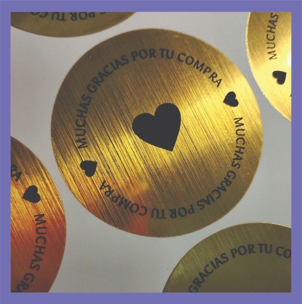 Producto - Sticker Metalizado - ORO ANTIGUO