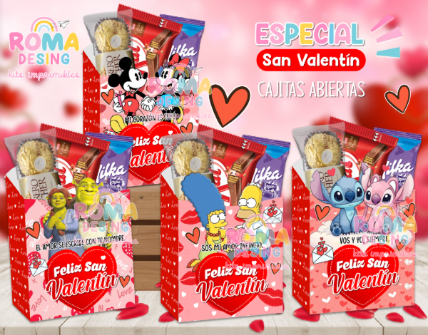 Producto - Cajitas abierta San Valentin