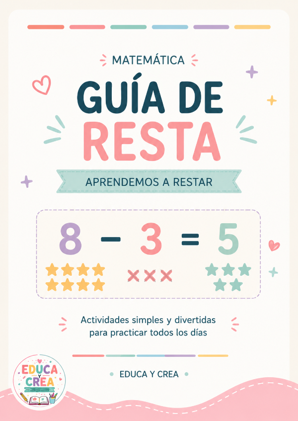 Producto - PASO A PASO RESTA - Fichas para aprender a restar