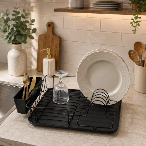 Producto - Seca platos acero oxide y negro - 0