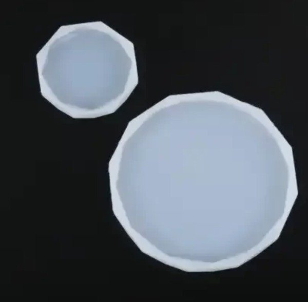 Producto - Molde bandejasx2 facetadas planas 11cm y 6cm