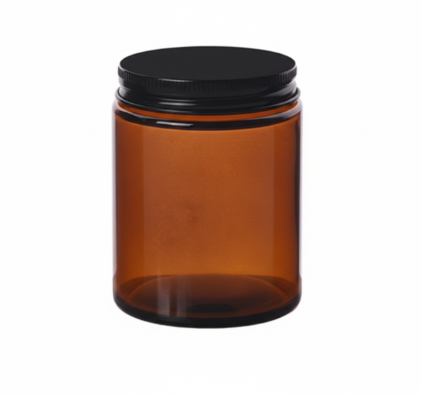 Producto - Frasco De Vidrio Ámbar Con Tapa A Rosca De Aluminio 150ml