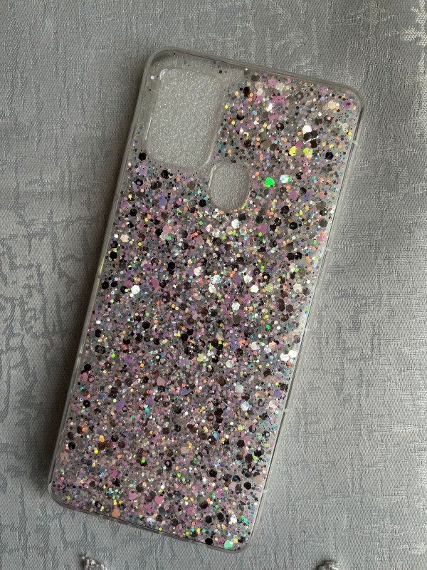 Producto - A21s funda brillo rosa