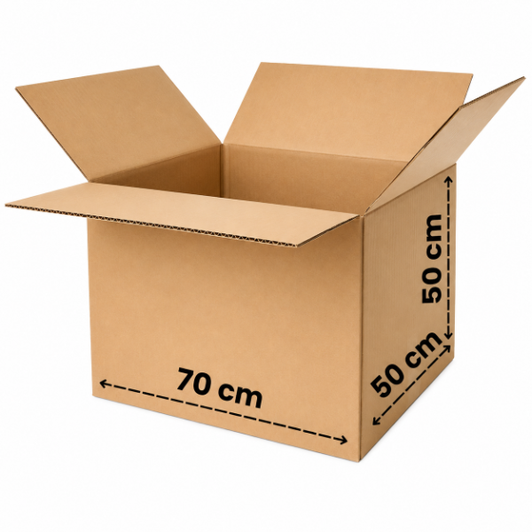 Producto - Caja carton corrugado 70x50x50 x 10 uds