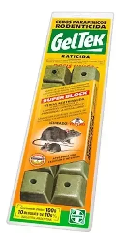 Producto - Cebo en bloques raticida Geltek