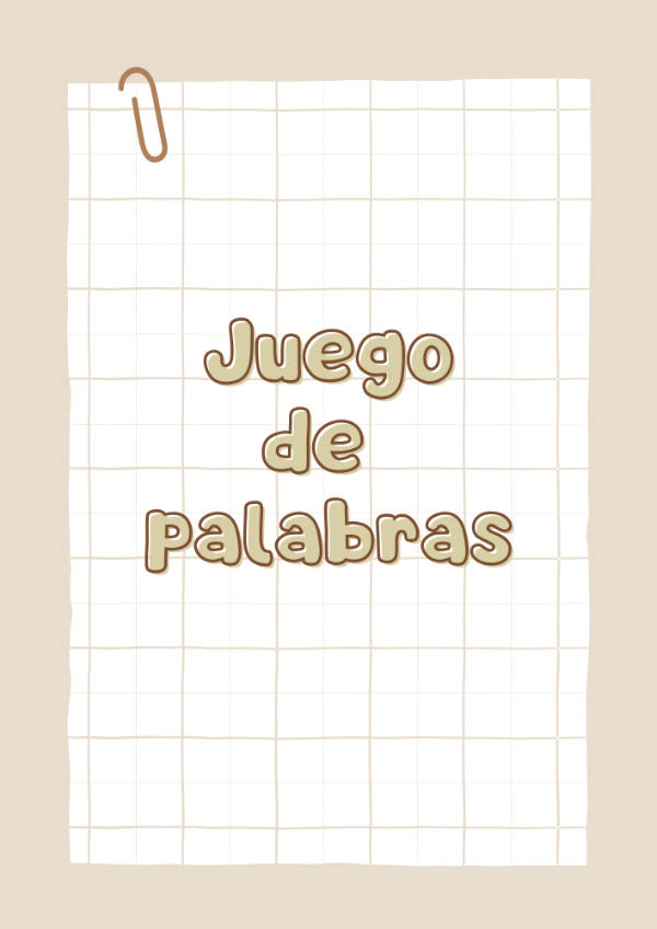 Producto - Juego de palabras