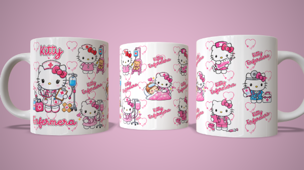 Producto - Plantilla para taza de Hello Kitty Profesiones - 4