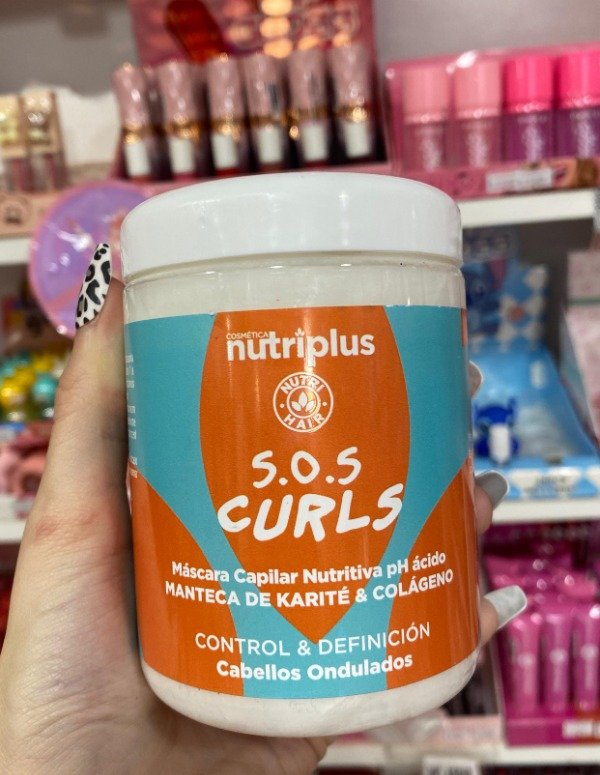 Producto - MACARILLA CAPILAR SOS CURLS PARA CABELLOS ONDULADOS NUTRIPLUS