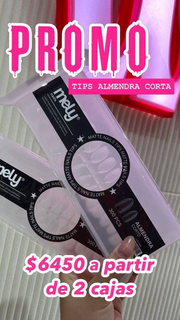 Producto - Tips Mely Almendra corta x300