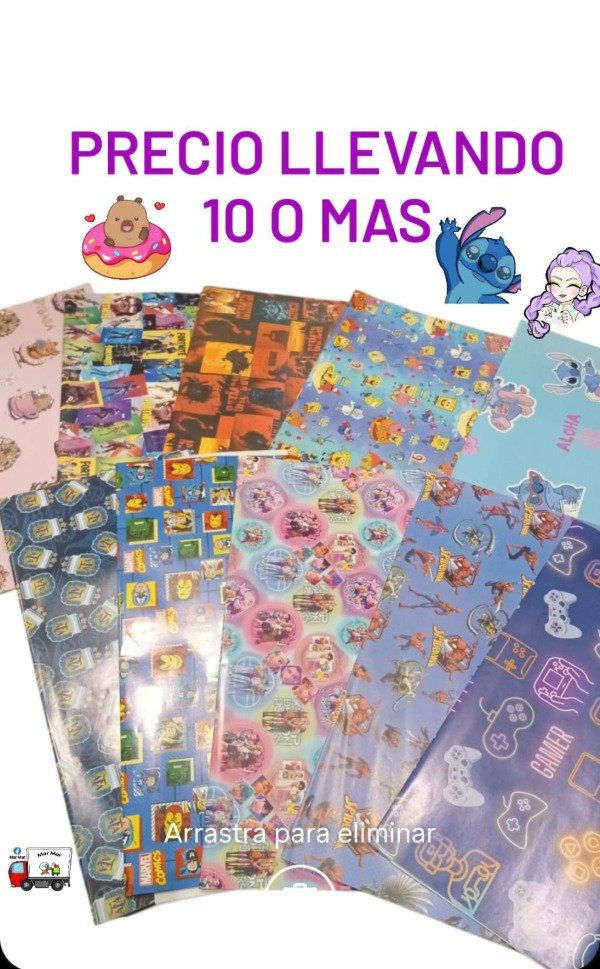 Producto - Papel personaje (mayor)