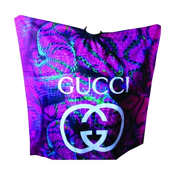 Producto - CAPA DE CORTE ESTAMPADA CON GANCHOS MODELO GUCCI VIBORA