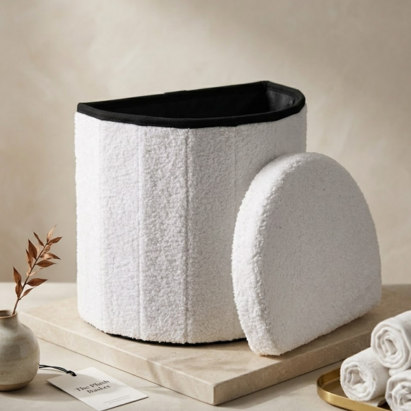 Producto - Puff Baúl Organizador De Calzado Y Guardado Medialuna - 0