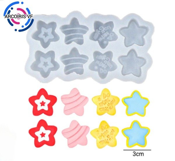 Producto - Molde seis estrellas diferentes