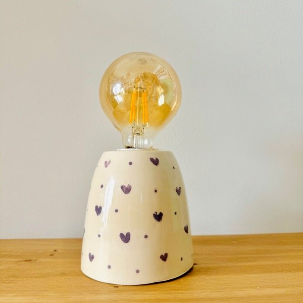 Producto - Velador Corazones Lilas