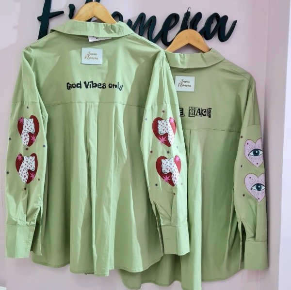 Producto - Camisaco poplin pistacho 7723 - 2