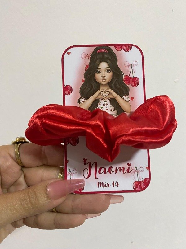 Producto - Scrunchies Perzonalizadas Para Cumpleaños - Set 30 Souveniers