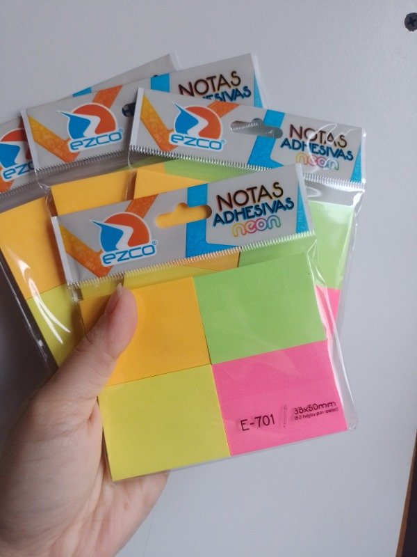 Producto - Notas autoadhesivas x 4 fluor