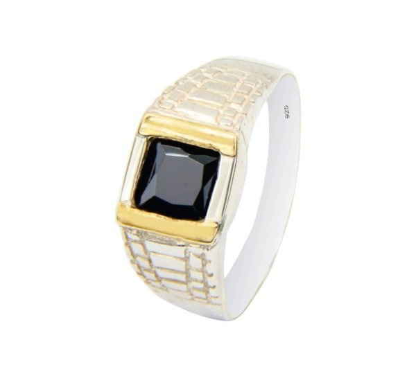 Producto - Anillo Sello Plata y Oro (A-076)
