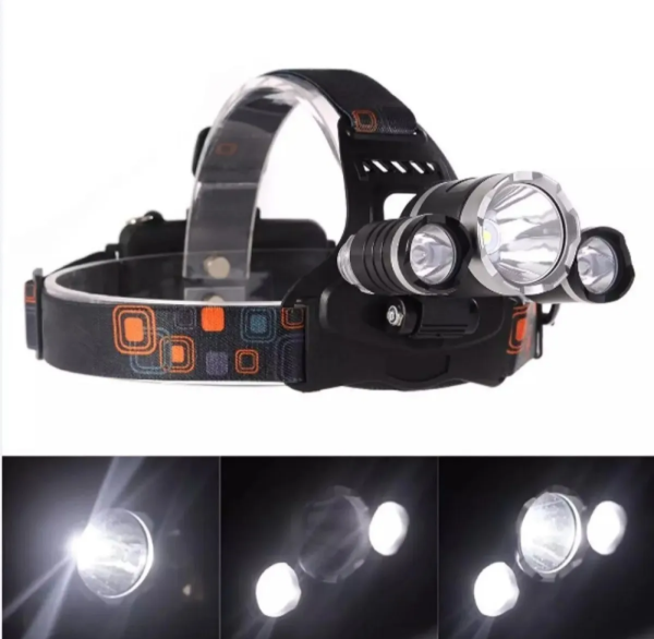 Producto - Linterna Minera Led 3 Cree T6 Vincha Batería Recargable Usb