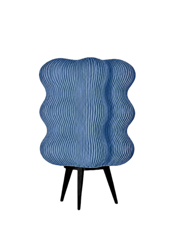 Producto - Lámpara de Mesa Ondulada Akinari  35x25 cm Iluminación de Diseño y Ambiente - 4