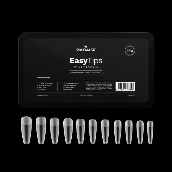 Producto - Easy Tips Coffin Medium Pink Mask
