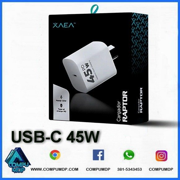 Producto - CARGADOR DE PARED USB-C 45W