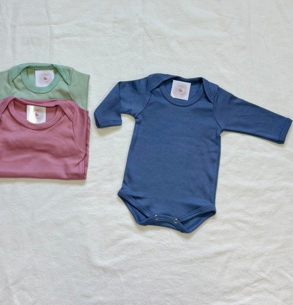 Producto - Body Mangas Largas Pima Azul