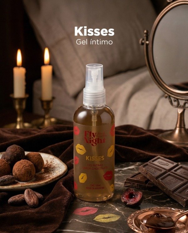 Producto - Gel Lubricante comestible Kisses Fly Night sabor a Chocolate 100ml
