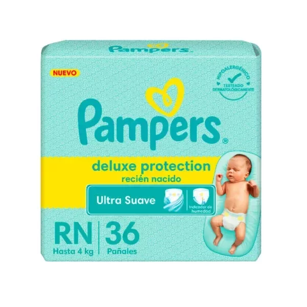 Producto - PAMPERS DELUXE RN 36 HASTA 4 KILOS