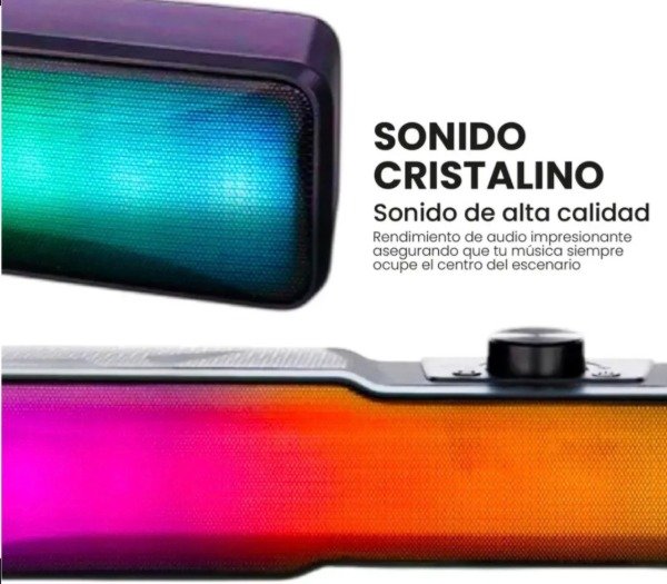 Producto - Barra de Sonido RGB con Auxiliar - 1