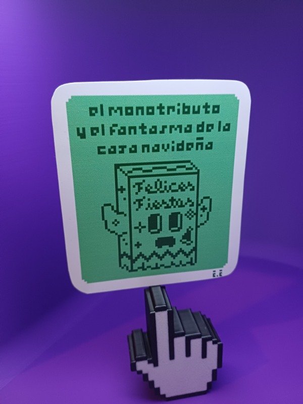Producto - Sticker monotributo y el fantasma de la caja navideña