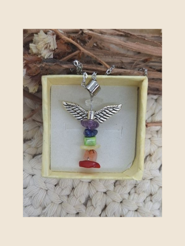 Producto - Dije ángel 7 chakras