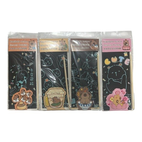 Producto - PAPEL CARBON CARPINCHO X 4 HOJAS PAPEL MAGICO PARA RASPAR