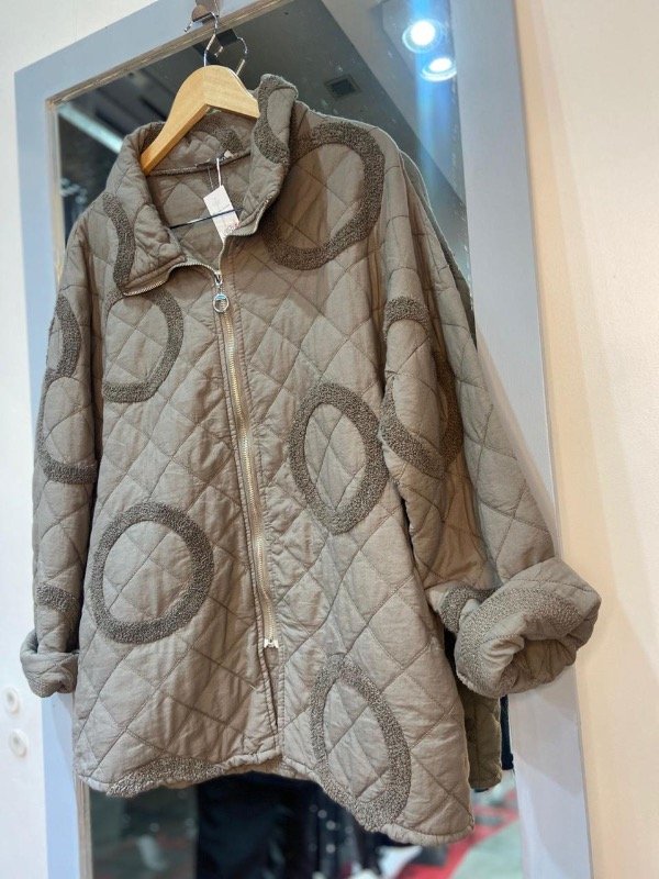 Producto - CAMPERA VISON CIRCULOS TEXTURA