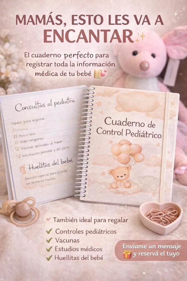 Producto - cuaderno pediatrico de bebe