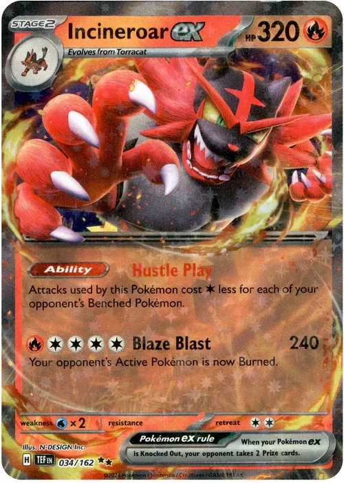 Producto - Incineroar ex - 034/162 - Temporal Forces - Holo