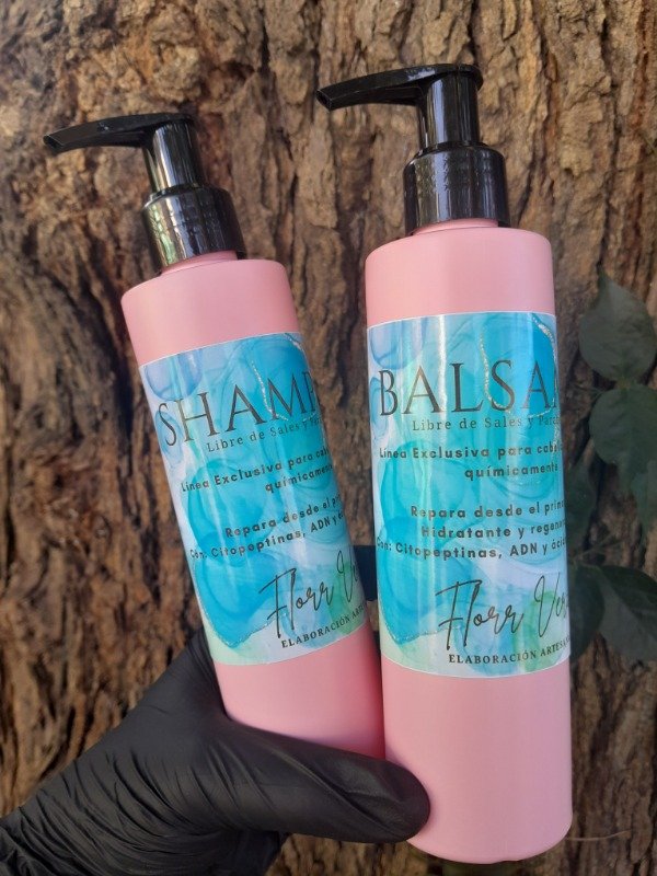 Producto - Shampoo y balsamo sin sal