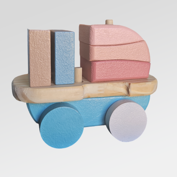 Producto - Camión carga de madera Nórdico MINI - 15 cm - Juguete Didáctico