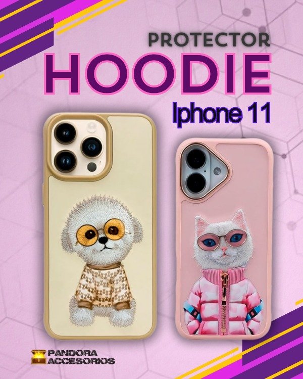 Producto - Funda Hoodie 3D Diseño Iphone 11 - 0