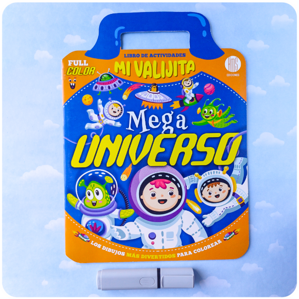 Producto - Mi Valijita - Mega Universo - Para Colorear - 16 Páginas