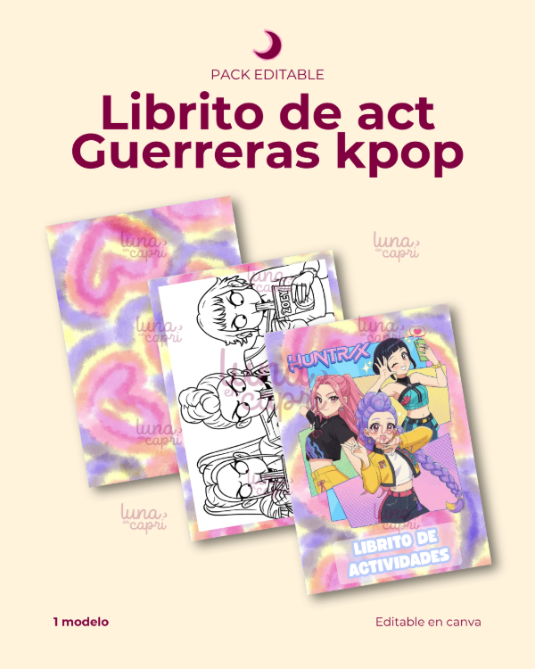 Producto - Librito de act Guerreras Kpop