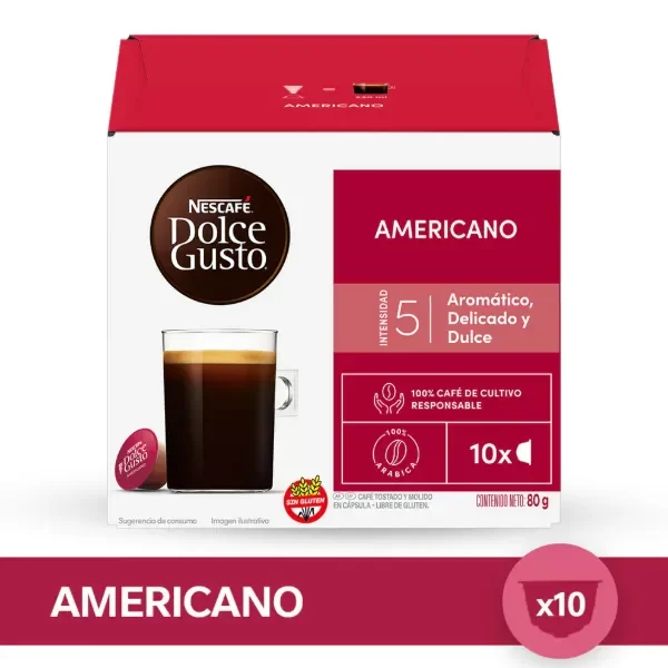 Producto - Cápsulas Dolce Gusto Americano x10