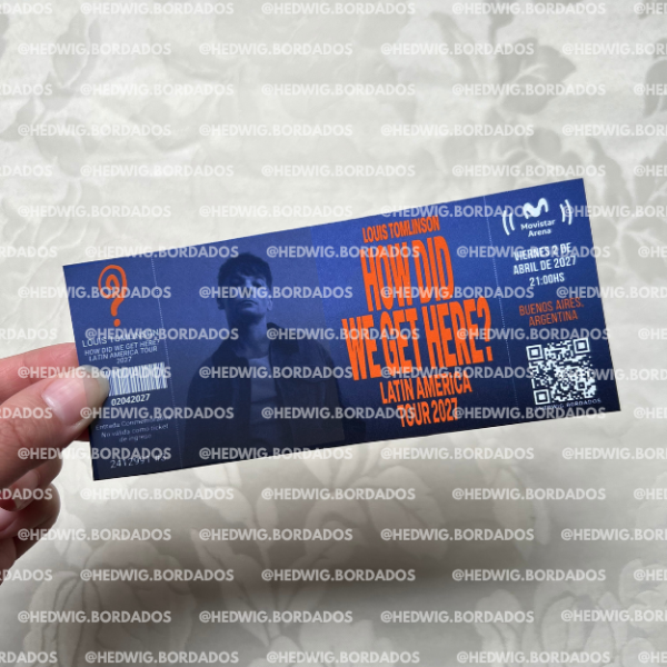 Producto - Entradas de recuerdo 14x6 - LOUIS TOMLINSON How Did We Get Here Tour #1