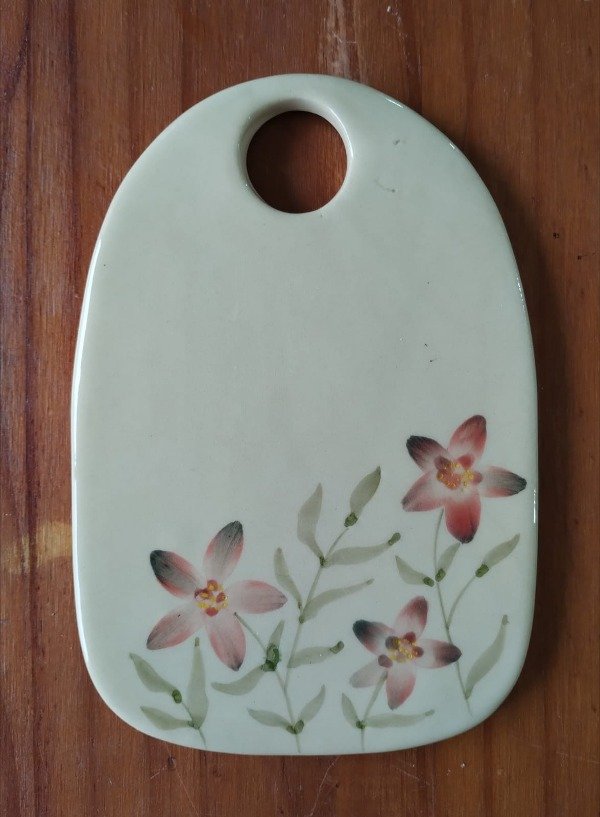 Producto - Tablita ovalada flores