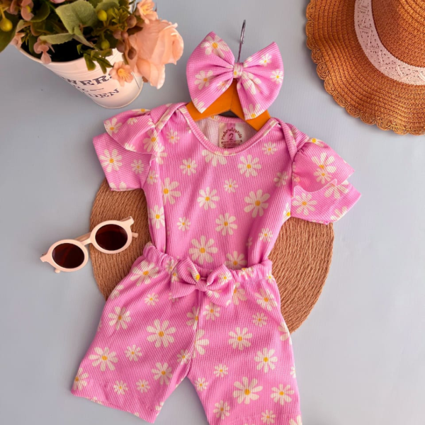 Producto - Conjunto Waffle Remera + Short + Vincha