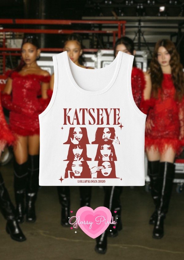 Producto - Tank Top Katseye collage bordo - DTF