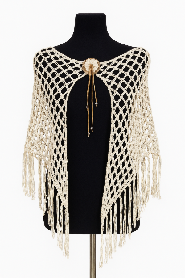 Producto - Poncho Mediano Crudo